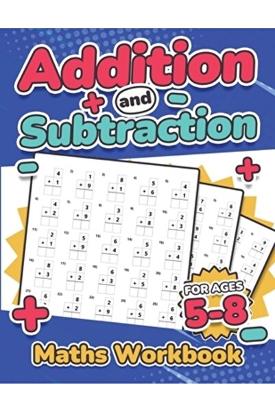 INDEPENDENT CAT Caiet de lucru pentru matematică cu adunarea și scăderea, copii cu vârste între 5 și 8 ani - Test de matematică cronometrat cu adunarea și scăderea 110