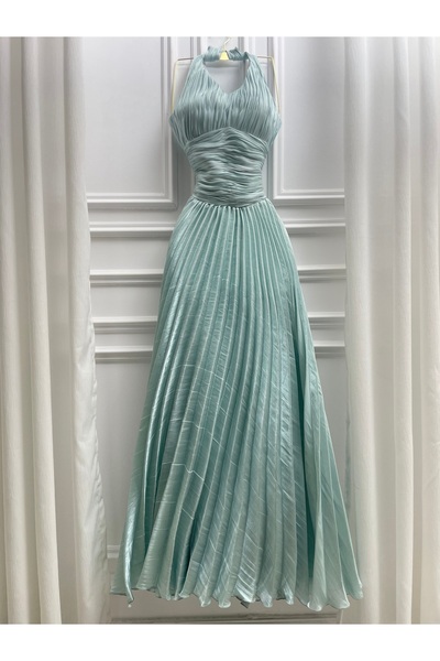 LUMY pleated evening dress