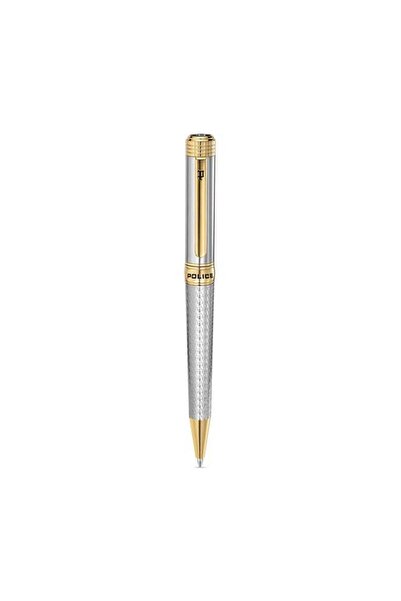 Police Avalon Silver with Gold Trims Pen for Men