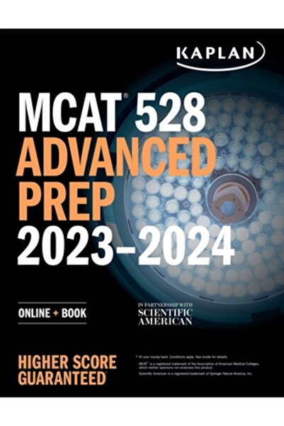 Kaplan Pub MCAT 528 Advanced Prep 2023-2024: Online + Book
