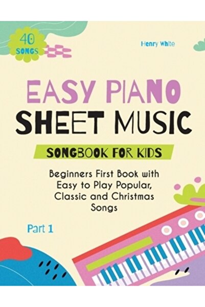 INDEPENDENT CAT Carte de partituri ușoare pentru pian pentru copii: Prima car...