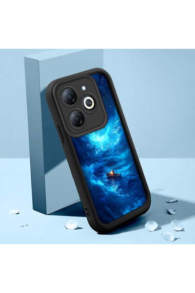 Hontinga حافظة هاتف من السيليكون الناعم المتوافقة مع هاتف Infinix Hot 40i مضا...