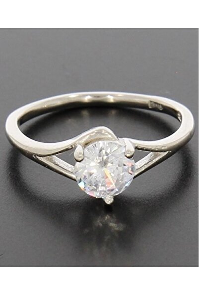 BirYıldızOl Ultra Shiny Zircon Stone Solitaire Ring Wedding Ring