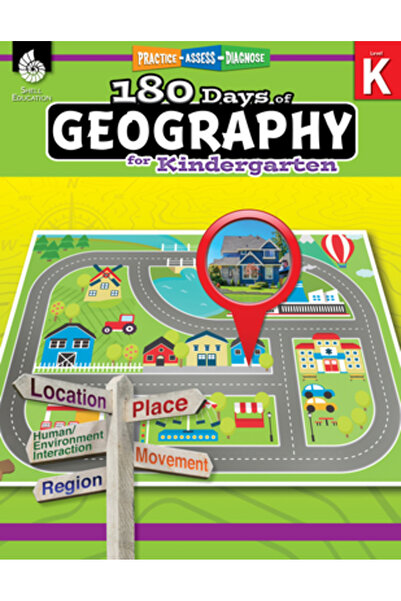 Shell Educ Pub 180 de zile de geografie pentru grădiniță (clasa K): Exersare,...