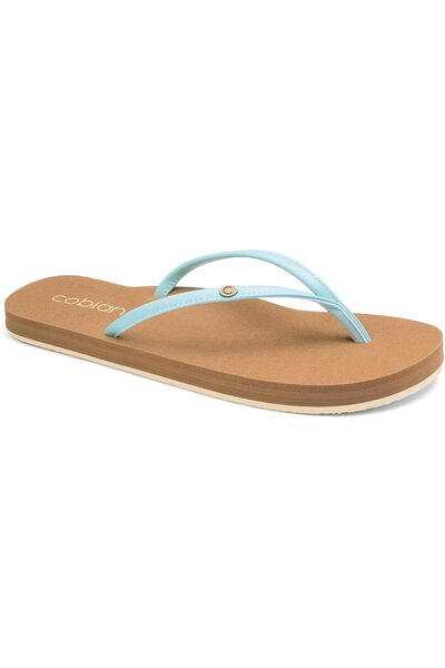 Cobian Women's Nias Bounce Skinny Synthetic Leather Strap Flip-Flop Sandals