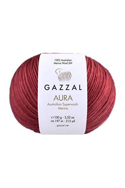 Gazzal Aura 3’lü Avantajlı Paket %100 Merino Yün – 100 g 197 m El Boyaması Ör...