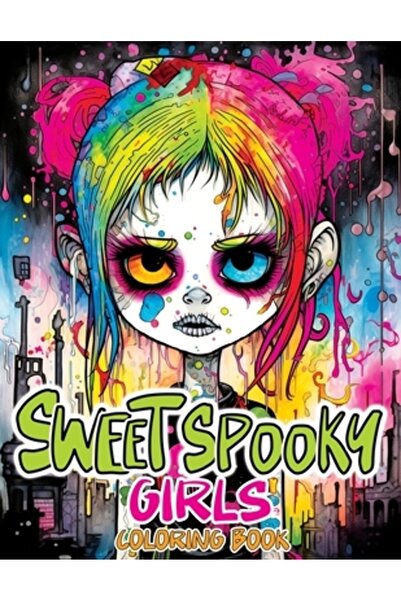 INDEPENDENT CAT Fete dulci și înfricoșătoare: Carte de colorat cu frumusețe î...