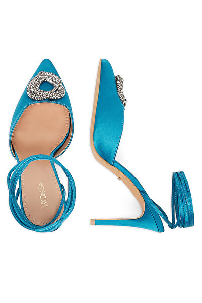 DeeZee tocuri înalte pentru femei albastre