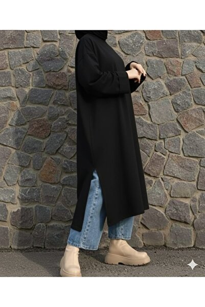 Mina Terzi&Butik Yırtmaçlı Özel Dikim Salaş Tunik