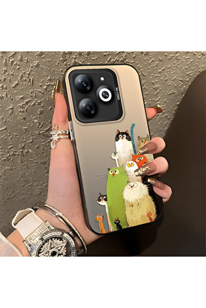 Hontinga حافظة متوافقة مع هاتف Infinix Hot 40i، حافظة هاتف صلبة مضادة للسقوط،...