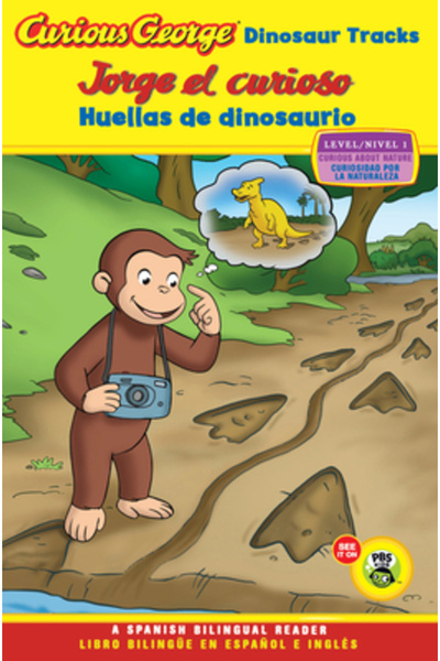 Houghton Mifflin Curious George Dinosaur Tracks/Jorge El Curioso Huellas de D...