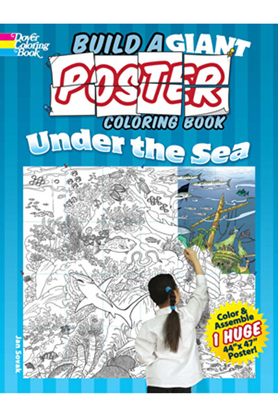 Dover Pubn Inc Construiește o carte de colorat cu postere gigantice -- Sub mare