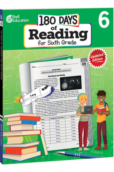 Shell Educ Pub 180 de zile de lectură pentru clasa a șasea: Exersare, Evaluar...