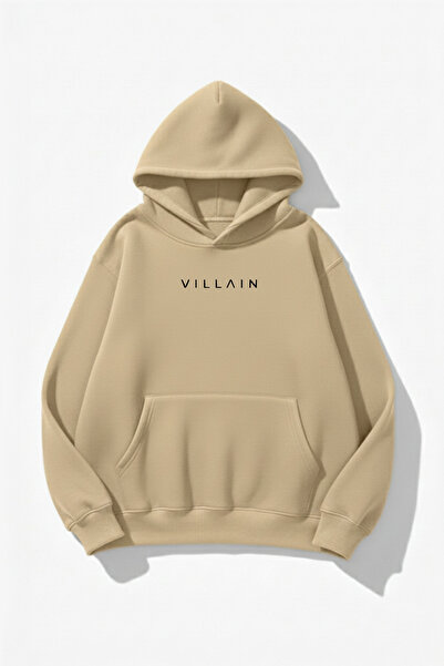 uyguntarz Φούτερ με κουκούλα Unisex με μαλακή υφή Villain με τύπωμα Design ov...