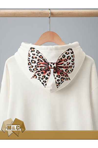 MÇ FAMİLY STORe Two-Ply Shardon Fleece-Lined Nlu Dtf Printed Hoodie with Bow,...