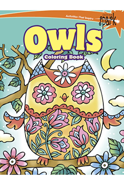 Dover Pubn Inc Carte de colorat cu bufnițe scânteiate