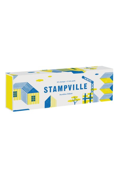 Princeton Architectural Press Stampville 25 de ștampile + 2 tampoane de cerneală