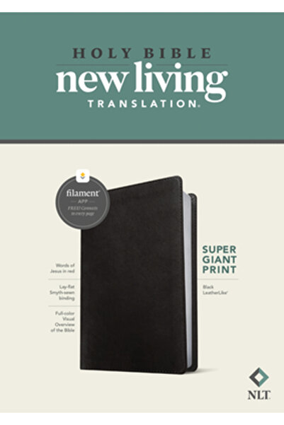 Tyndale House Publ Biblia NLT cu imprimeu supergigant, ediție cu filament (li...