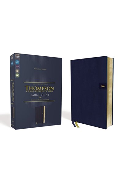 Zondervan Biblia Niv, Thompson Chain-Reference, cu caractere mari, Leathersof...