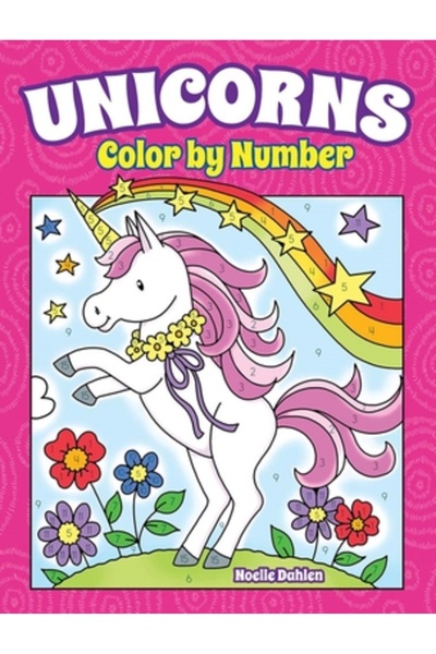 Dover Pubn Inc Colorează unicorni după număr
