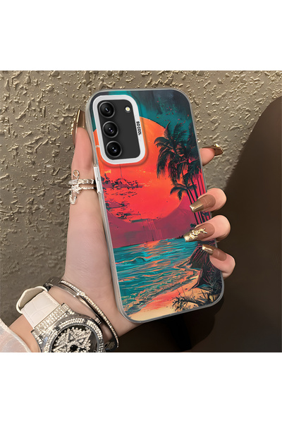 Hontinga حافظة متوافقة مع هاتف سامسونج جالاكسي S21 Fe 5G، حافظة هاتف صلبة مضا...