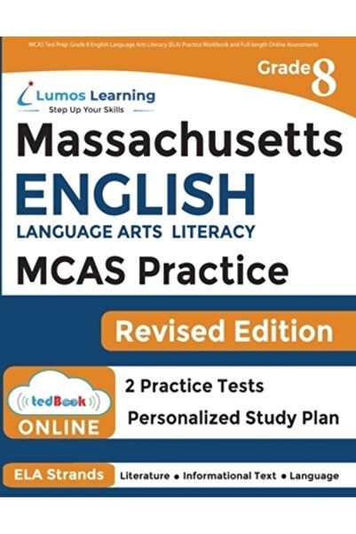 Lumos Learning MCAS Test Prep: Grade 8 English Language Arts Literacy (ELA) P...