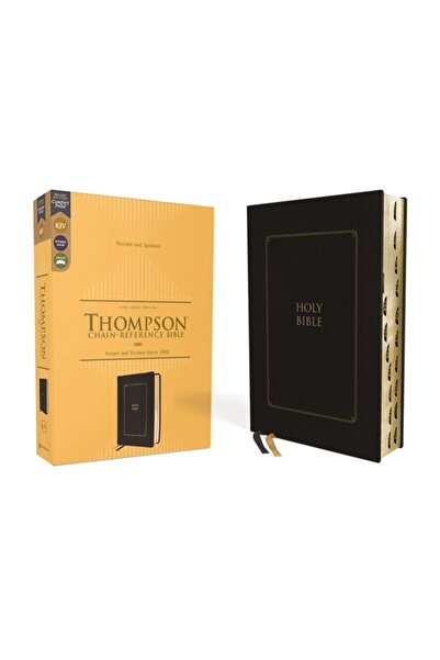Zondervan Biblia Kjv, Thompson Chain-Reference, Leathersoft, Negru, Litere ro...