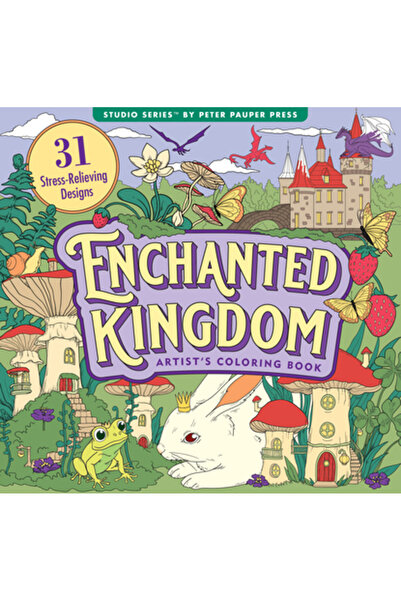 Peter Pauper Carte de colorat pentru adulți Regatul fermecat (31 de modele pe...