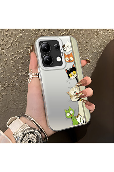 Hontinga Redmi Note 13 Compatible Case Hard Shell Anti Fall Phone Case Cat
