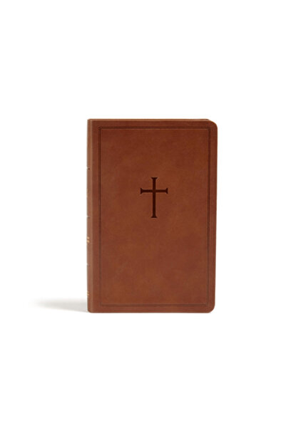 Holman Bibles Biblia CSB de mărime personală, piele maro la atingere