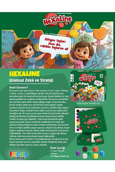Focus Oyuncak HexaLine Kutulu Oyun