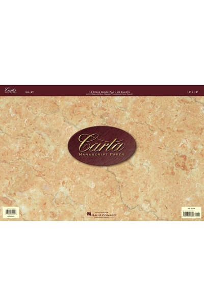 Hal Leonard Pub Co Hârtie de manuscris Carta
