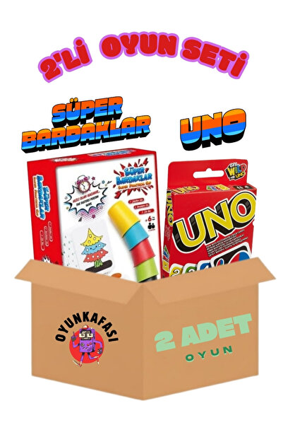 OYUNKAFASI Super Cups - Playing Cards (Fun Set of 2)