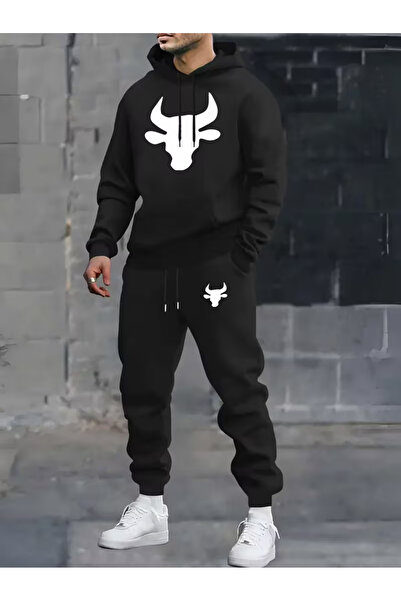 Sweet Cotton Men's winter tracksuit set - top and bottom