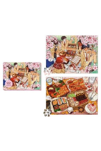 Rp Studio Sakura (Cherry Blossom) Picnic: An Anime Food 2-In-1 Double-Sided 5...
