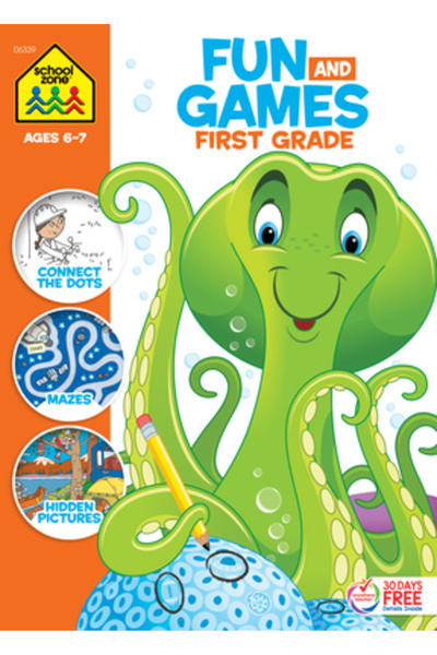 School Zone Distracție și jocuri Clasa întâi Vârste 6-7 ani