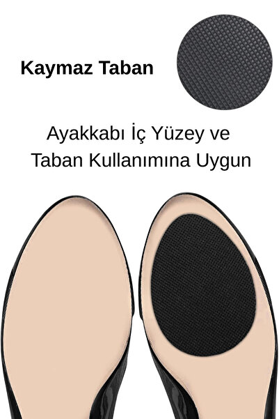 Privo Topuklu Ayakkabı Altına Yapışan Kaydırmaz Tabanlık 2’li Set Düşme ve Ka...