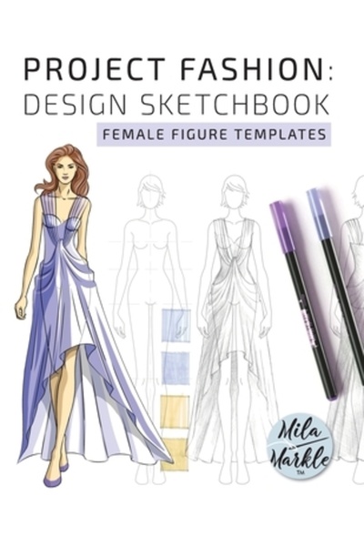 INDEPENDENT CAT Proiect Modă: Caiet de schițe de design (șabloane de figuri f...