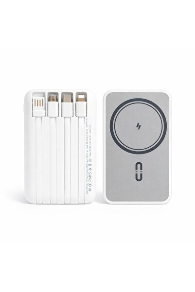 Smart Portable battery MagSafe 10000mAh, wireless with magnet, supports USB-C fast charging, ALBA