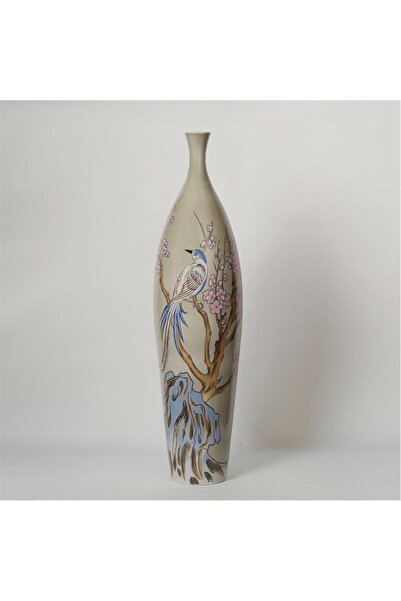Vitale مزهرية فرع الربيع من البورسلين 25*108 سم AK.JY0002