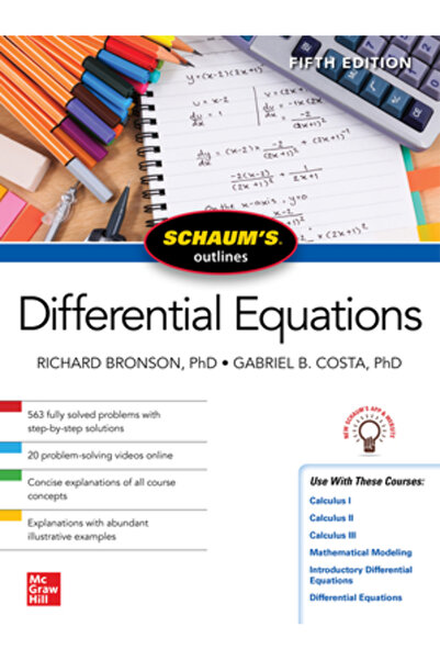 Mcgraw Hill Book Co Schița ecuațiilor diferențiale a lui Schaum, ediția a cincea