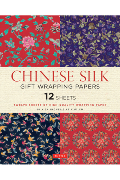 GENERAL BOOKS Hârtie de împachetat cadouri din mătase chinezească: 12 coli de...