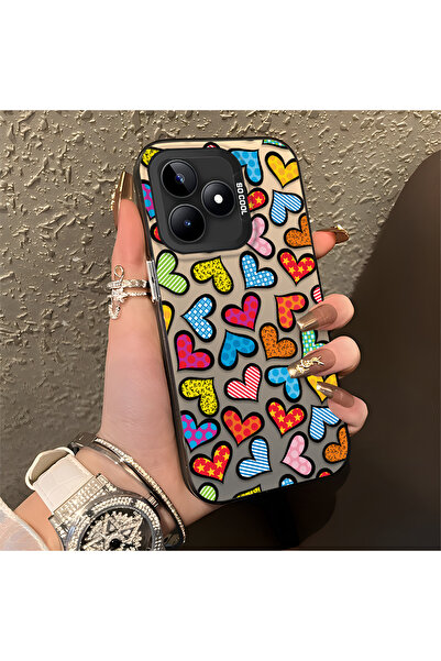 Hontinga حافظة متوافقة مع هاتف Realme C51، حافظة هاتف صلبة مضادة للسقوط، حافظ...