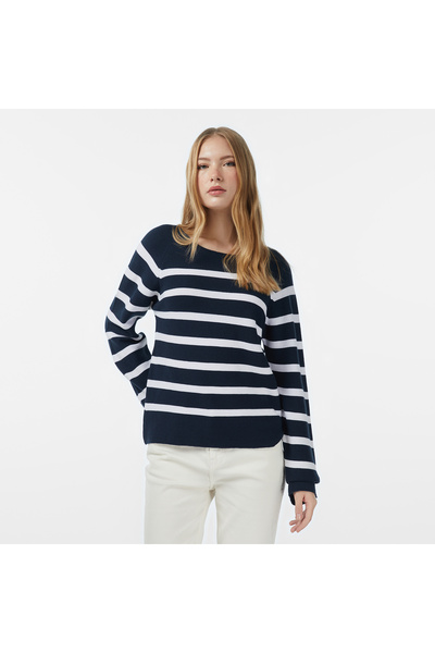 Nautica Kadın Lacivert Regular Fit Kazak