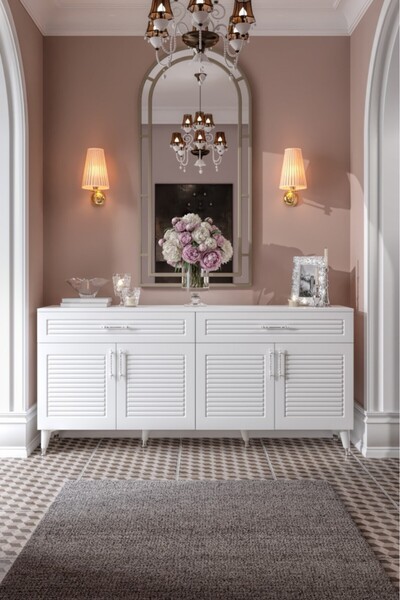 mapahomeliving Panjurlu MDF Membran Kapaklı 4 Kapaklı 2 Çekmeceli Konsol 180 ...