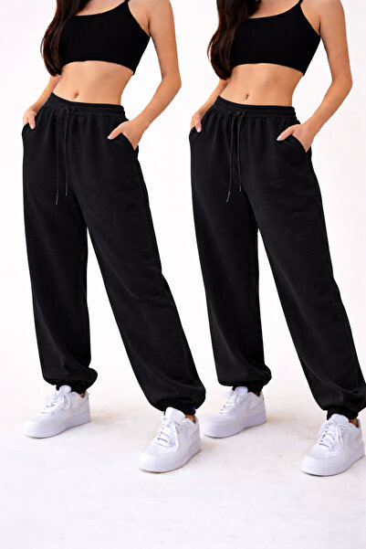 pandy 2-Piece High Waist Winter Fleece-Lined Unisex Full-Fit Elastic Leggings...