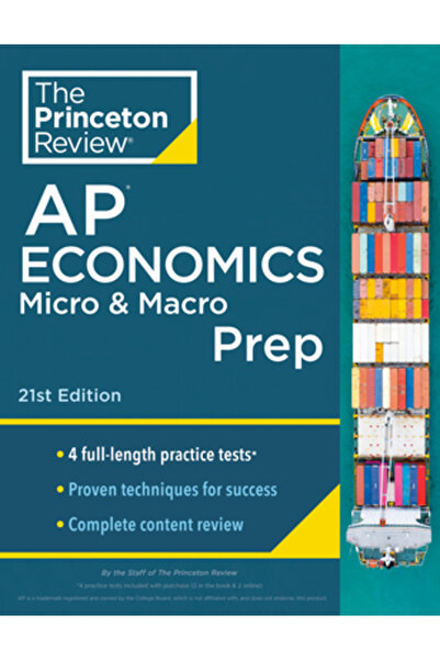 Princeton Review Pregătire AP Economie Micro și Macro, 2024: 4 teste practice...