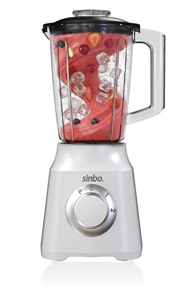 Sinbo 350W 1.5L 2-Speed Plastic Turbo Blender White - Shb-7517