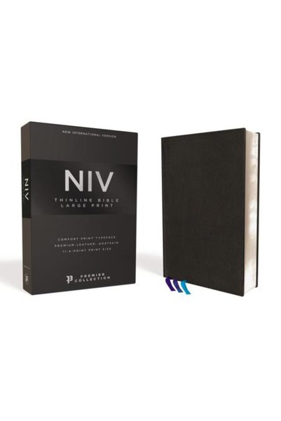 Zondervan Pub House Niv, Biblie cu linii subțiri, Litere mari, Piele premium,...