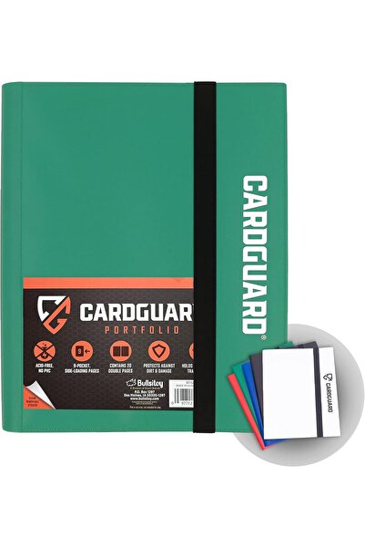 Generic Pro-Folio Trading Card Holder by Card Guard, Holds 360 Cards, Dark Green